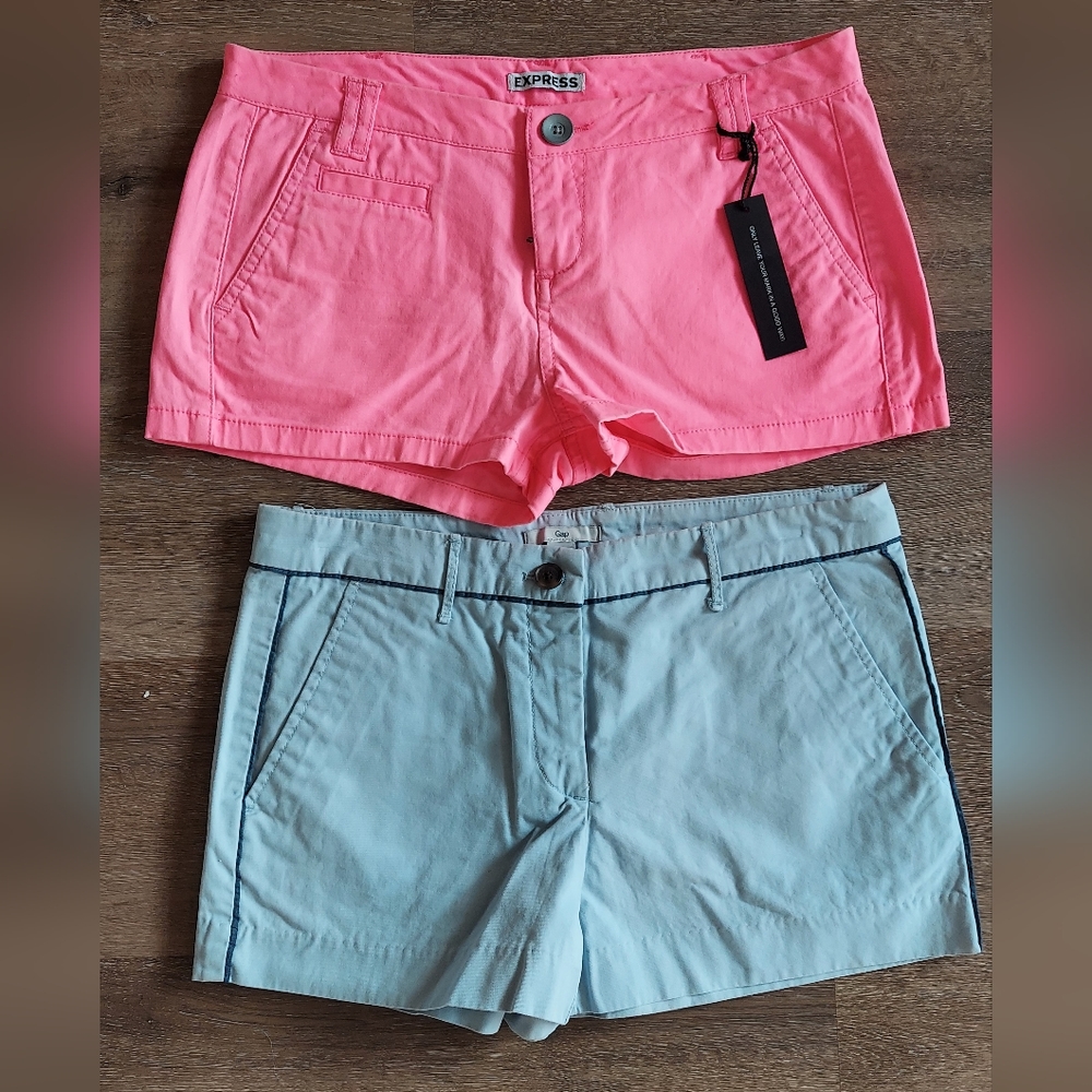 New Express and Gap Preppy Shorts